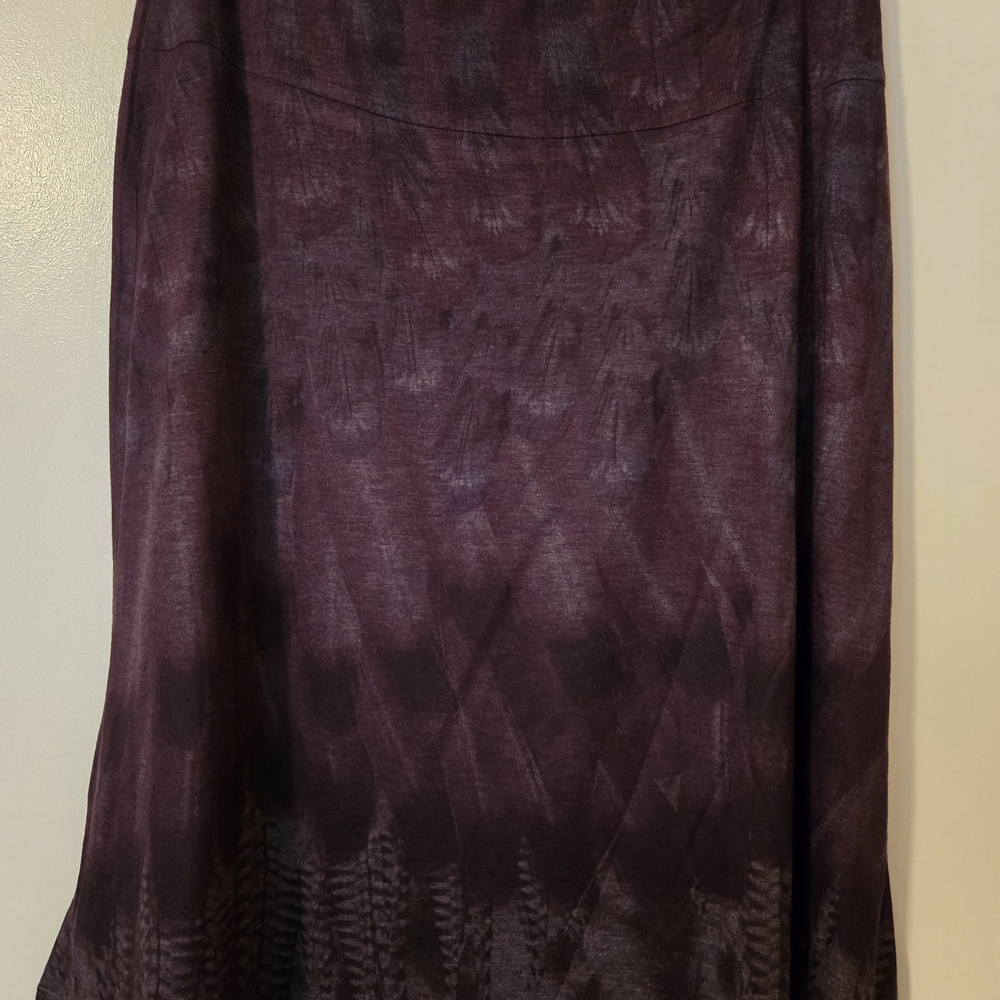 Nally & Millie Plum Ombre A-Line Skirt Reversible